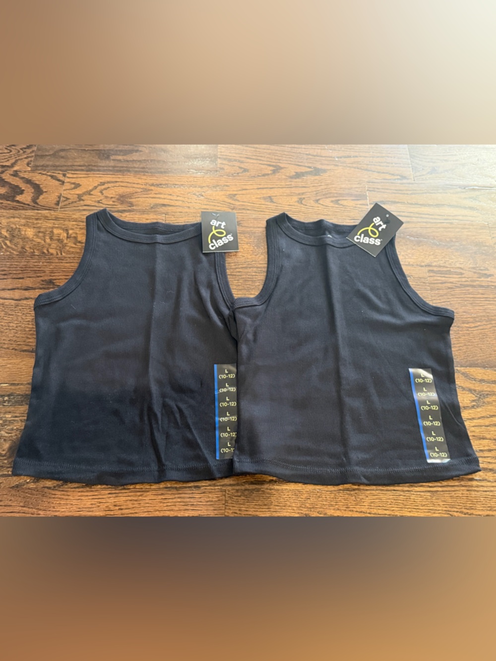 Bundle of 2 Ribbed high neck tank tops - Art Class size Large 10/12